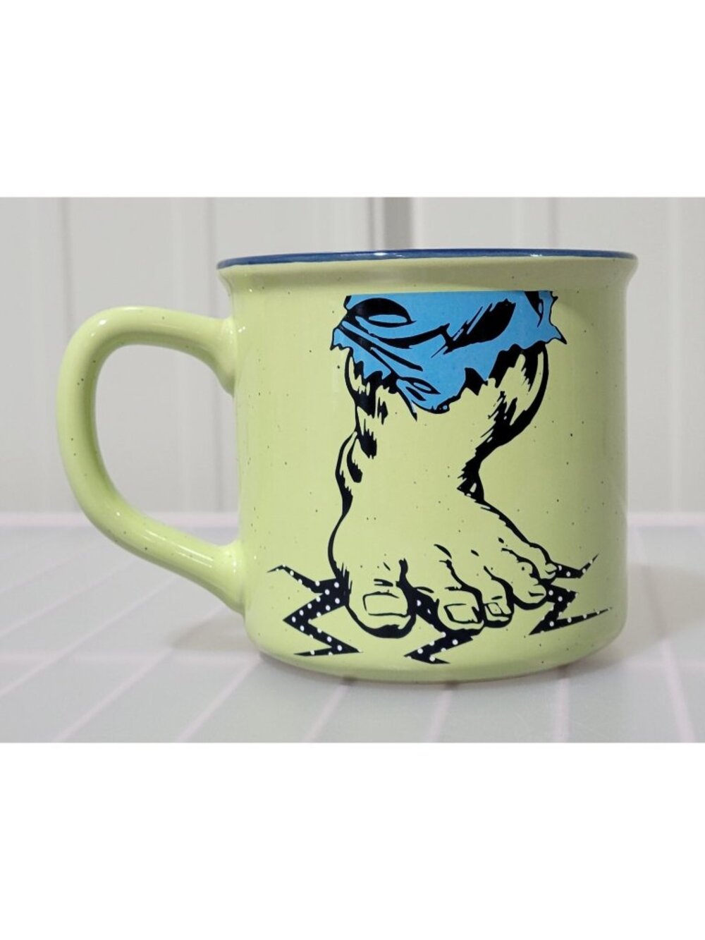 Marvel Universe The Hulk SMASH 16 oz Speckled Green Stoneware Coffee Mug